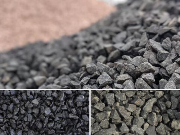 Schwarzer Basaltkies